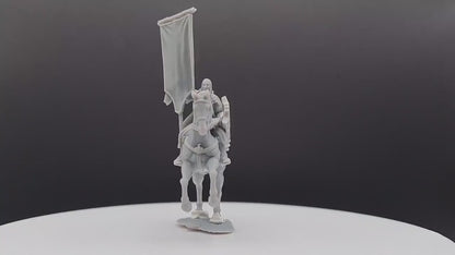 Wood Elf Banner - Mounted - Davale Games - 3D Printed with high quality resin for LOTR/D&D games