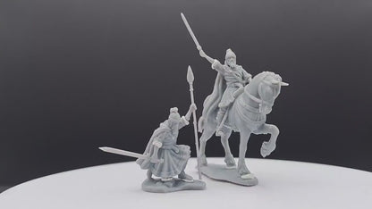 Visigoths King - Foot and Mounted - Davale Games - Historical games - 3D Printed with high quality resin