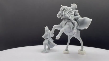 Demon's Slaughter Elf - Foot and Mounted - Davale Games - 3D Printed with high quality resin for LOTR/D&D games